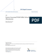Factors Associated With Public School Chronic Absenteeism