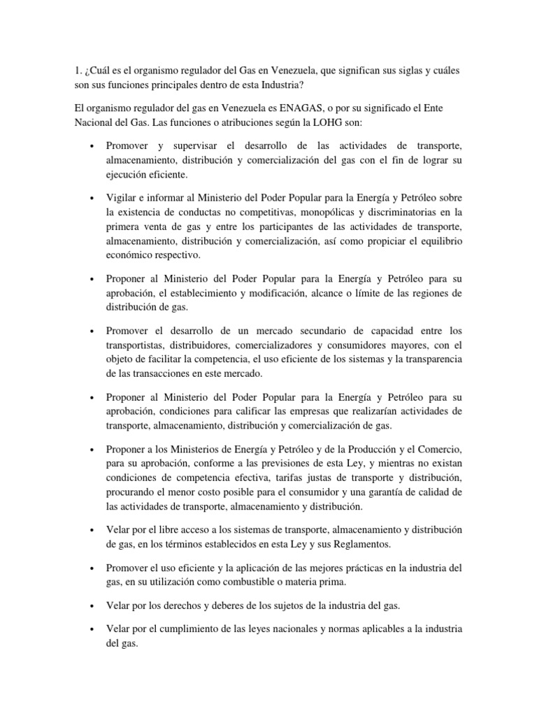 Tecnología Del Gas | PDF | Gas natural | Venezuela