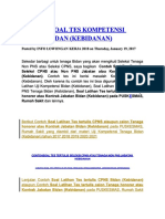 Contoh Soal Tes Kompetensi Bidang Bidanpdf PDF