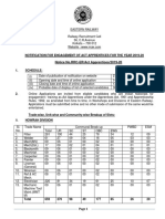 Notification RRC Eastern Railway Act Apprentice Vacancy PDF