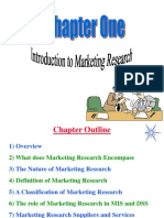 Chapter Outline of Marketing Research Concepts