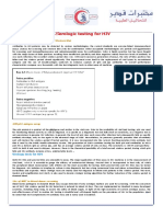 Serological Testing of HIV