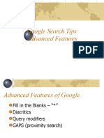 Google Search Tips: Advanced Features