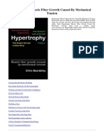 Hypertrophy Muscle Fiber Growth Caused by Mechanical Tension