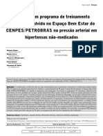 Efeito de Um Programa de Treinamento Físico Desenvolvido No Espaço Bem-Estar Do CENPES:Petrobras Na Pressão Arterial em Hipertensos Não-Medicados PDF