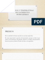 Presion y Temperaturas de Yacimientos Petroliferos PDF