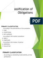 Classification of Obligations