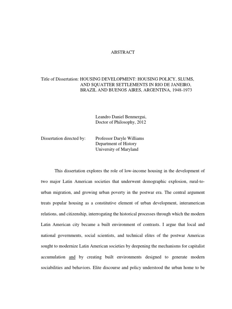 Benmergui Housing Policy, Slums and Sqatter Settlements in Rio de Janeiro Brazil and Buenos Aires 1948-1973 PDF PDF Shanty Town Hurricane Katrina photo