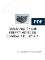 Programacion Geografia e Historia 20162017 2 PDF