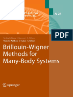 (Progress in Theoretical Chemistry and Physics 21) Ivan HubaÄ, Stephen Wilson (Auth.) - Brillouin-Wigner Methods For Many-Body Systems (2010, Springer Netherlands)