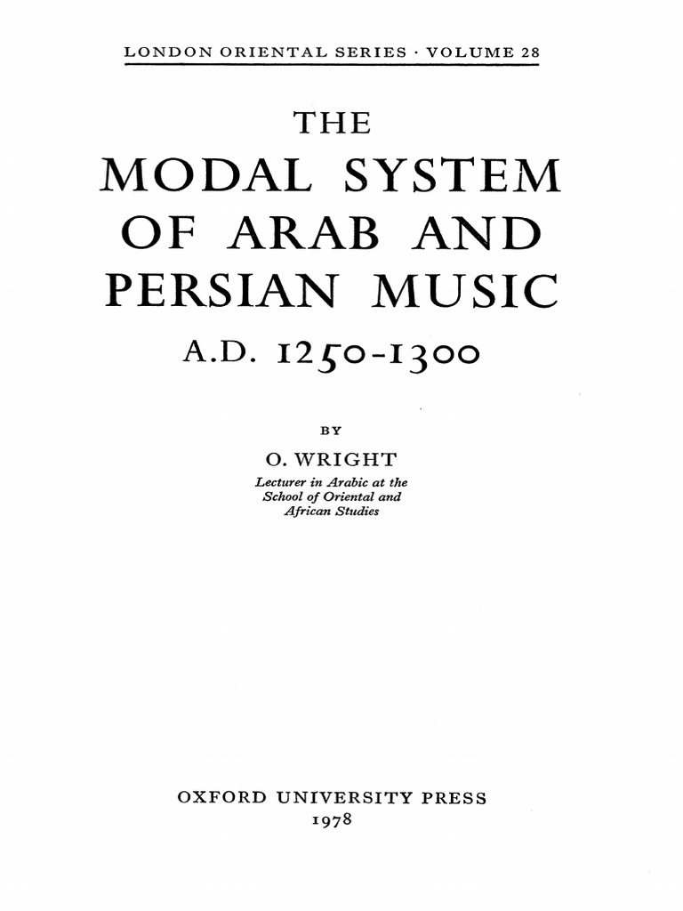 The Modal System of Arab and Persian Music | PDF