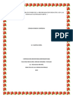 Tarea - Elaboración en Formato Word de La Programación Didáctica en Las Ciencias Naturales. - 1ra Parte