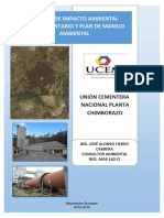 Estudio impacto ambiental cementera Chimborazo