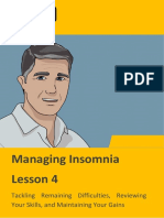 Managing Insomnia Lesson 4