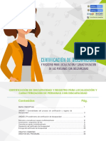 UNIDAD 3 Certificacion de Discapacidad y Registro para Localizacion y Caracterizacion PDF