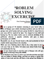 Problem Solving Excercise