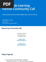 September 19 Microsoft Learning Partner Community Call Microsoft Azure Office 365