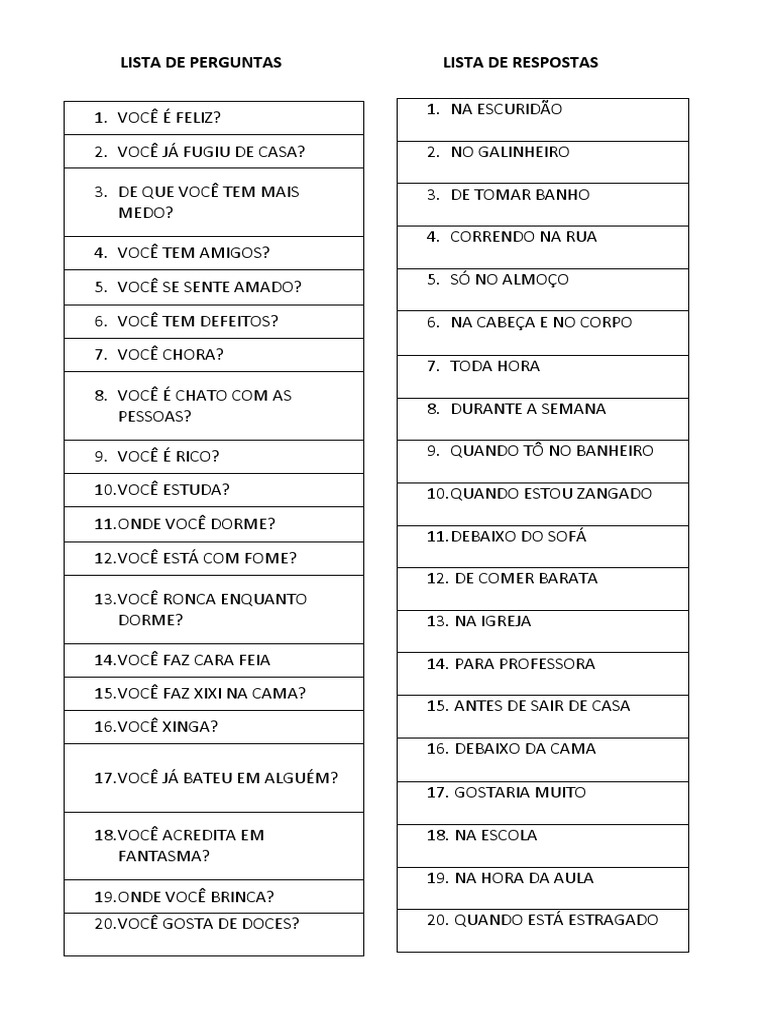 Lista de Perguntas e Respostas - Dinâmica | PDF