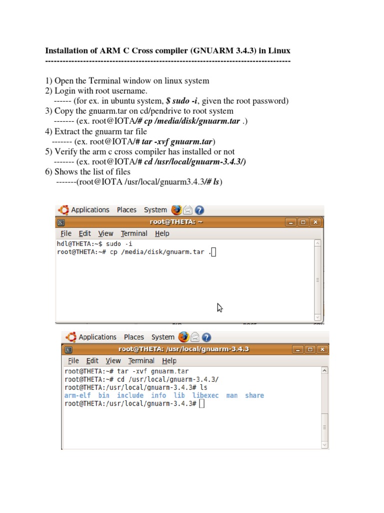 Installing GNUARM and Compiling for ARM7 | PDF