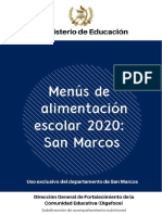 17 Menus Escolares 2020 San Marcos