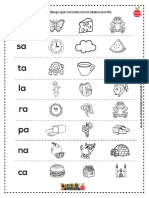 Identificando y Relacionando Las Sílabas PDF
