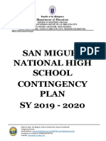 SMNHS 2019 2020 Contingency Plan