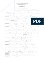 TLE HK 1st Summatiive Test