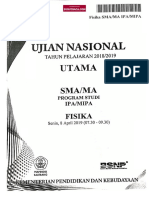 Soal Fisika SMA UN 2019 PDF