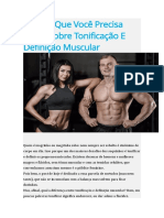 Tudo O Que Você Precisa Saber Sobre Tonificação E Definição Muscular