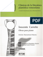 Inocente Carreno. Obra para Piano PDF