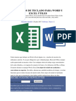 100 Atajos de Teclado para Word y Excel Útiles PDF