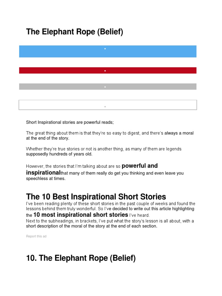 The Elephant Rope | PDF | Elephant