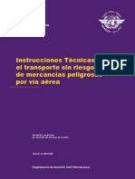 9284 Suplemento - Instrucciones Técnicas para El Transporte Sin Riesgos de Mercancías Peligrosas Por Vía Aérea PDF
