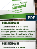 Data Collection Through Questionnaire