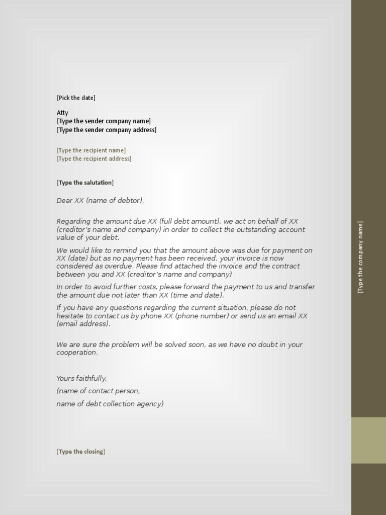 Debt Collection Letter | PDF
