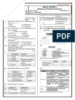 History Pol - Science Mock Test 1 New PDF