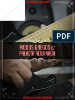 Tablatura Modos Gregos Com Palheta Alternada para Guitarra