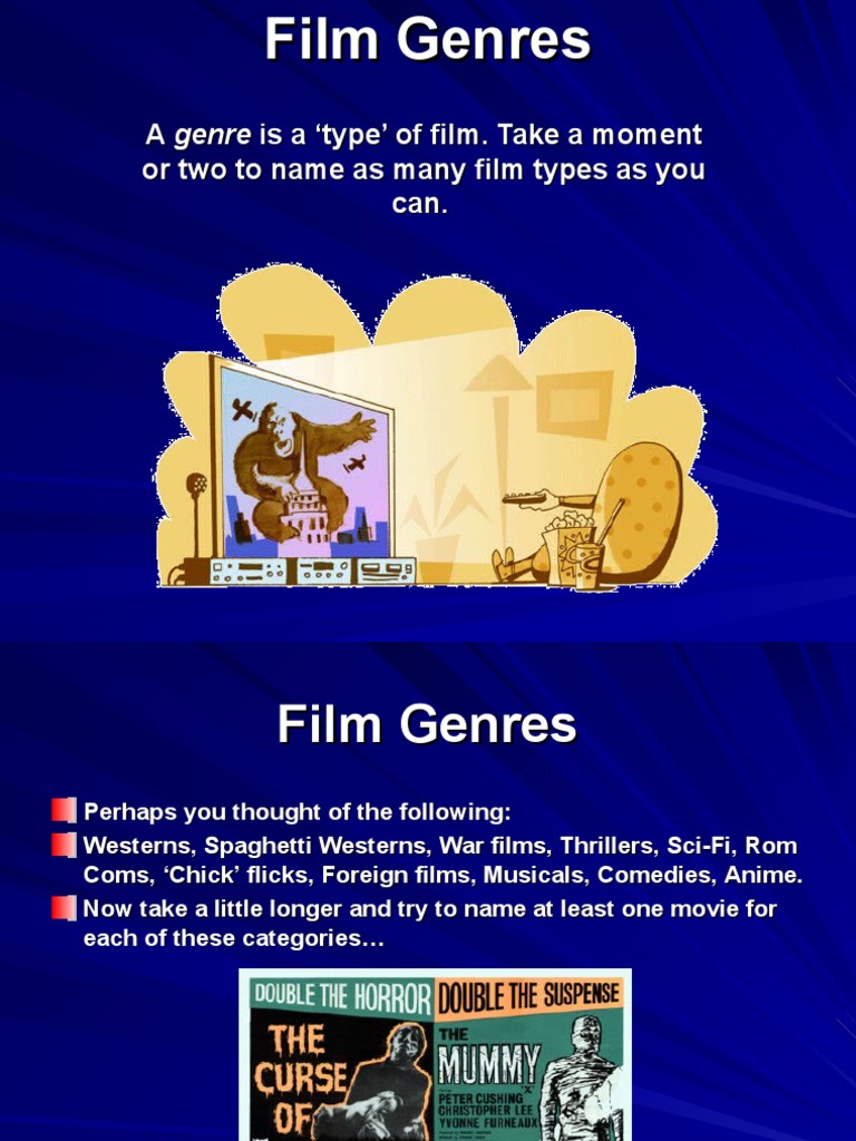 Types of Film Genres Explained | PDF | General Fiction
