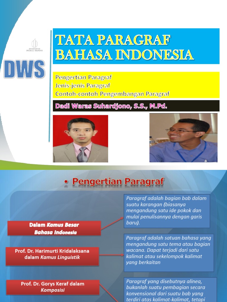 Tata Paragraf Bahasa Indonesia Pdf