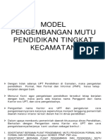 Model Pengembangan Mutu Pendidikan Tingkat Kecamatan