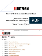 Simufact Additive - Temel Yazilim Egitimi