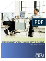 Microsoft CRM 3.0 Ui Style Guide: August 12, 2005 - Revision 17