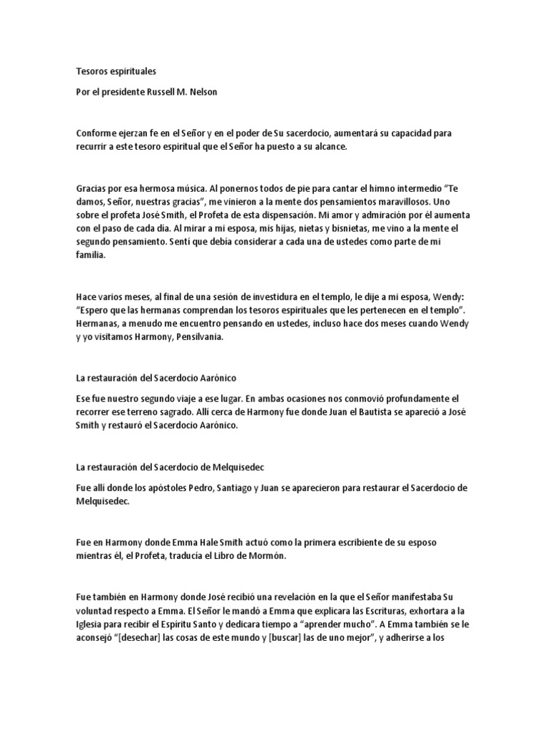 Poder del Sacerdocio para Mujeres | PDF | Sacerdote | Profeta