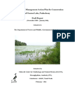 Conservation of Ousteri Lake in Puducherry Draft Comprehensive Management Action Plan SACON 2011 PDF