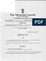 Mizoram Liquor (Prohibition) Act, 2019 - Gazetted 