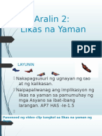 Aralin 2-Implikasyon NG Likas Na Yaman Sa Pamumuhay NG Mga Asyano