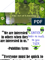 The Lost Art of Listening