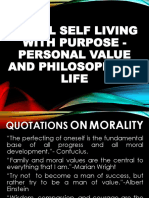 Moral Self Living With Purpose - Personal Value