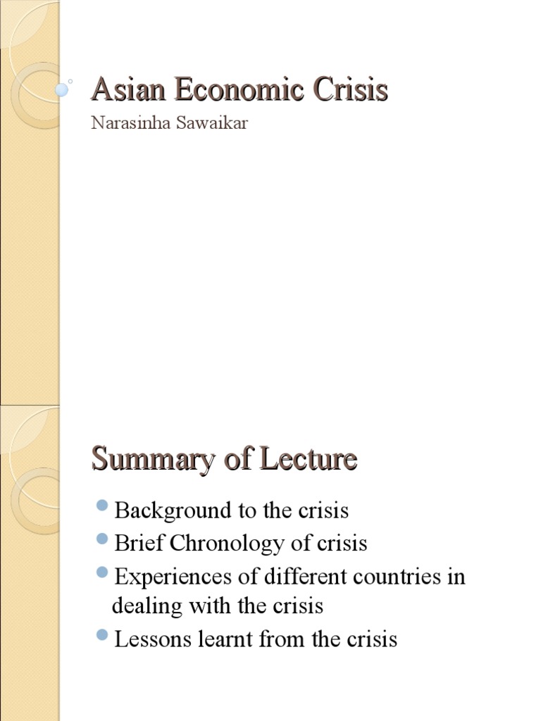 Asian Crisis Pdf 1997 Asian Financial Crisis Capital Control