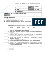 CSS - PC Operation Midterm Exam Practical